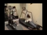 Treadmill fall